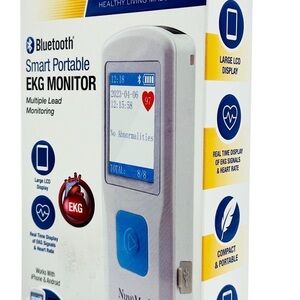 Bluetooth Smart Portable EKG Monitor - White